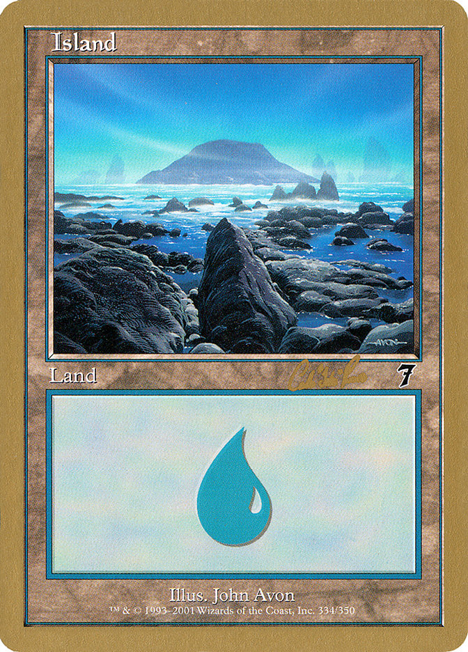 Island (cr334) (Carlos Romao) [World Championship Decks 2002] | Rock City Comics