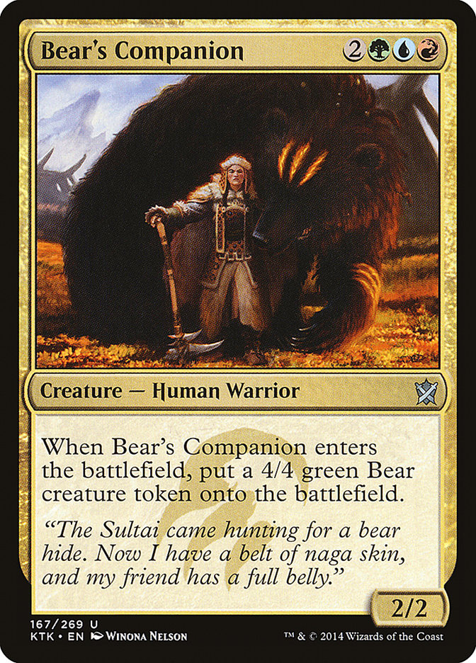 Bear's Companion [Khans of Tarkir] | Rock City Comics