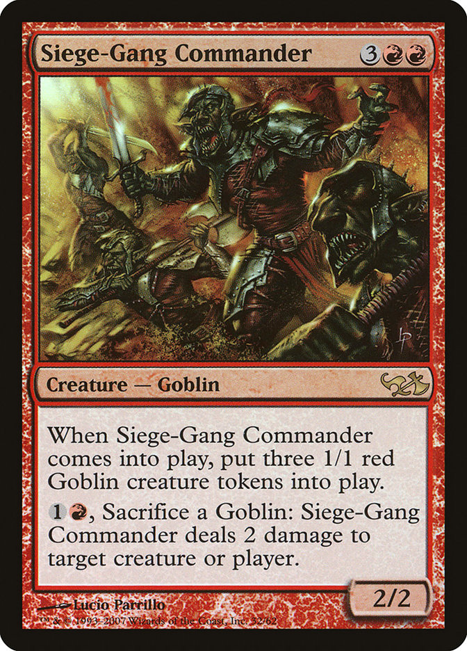 Siege-Gang Commander [Duel Decks: Elves vs. Goblins] | Rock City Comics