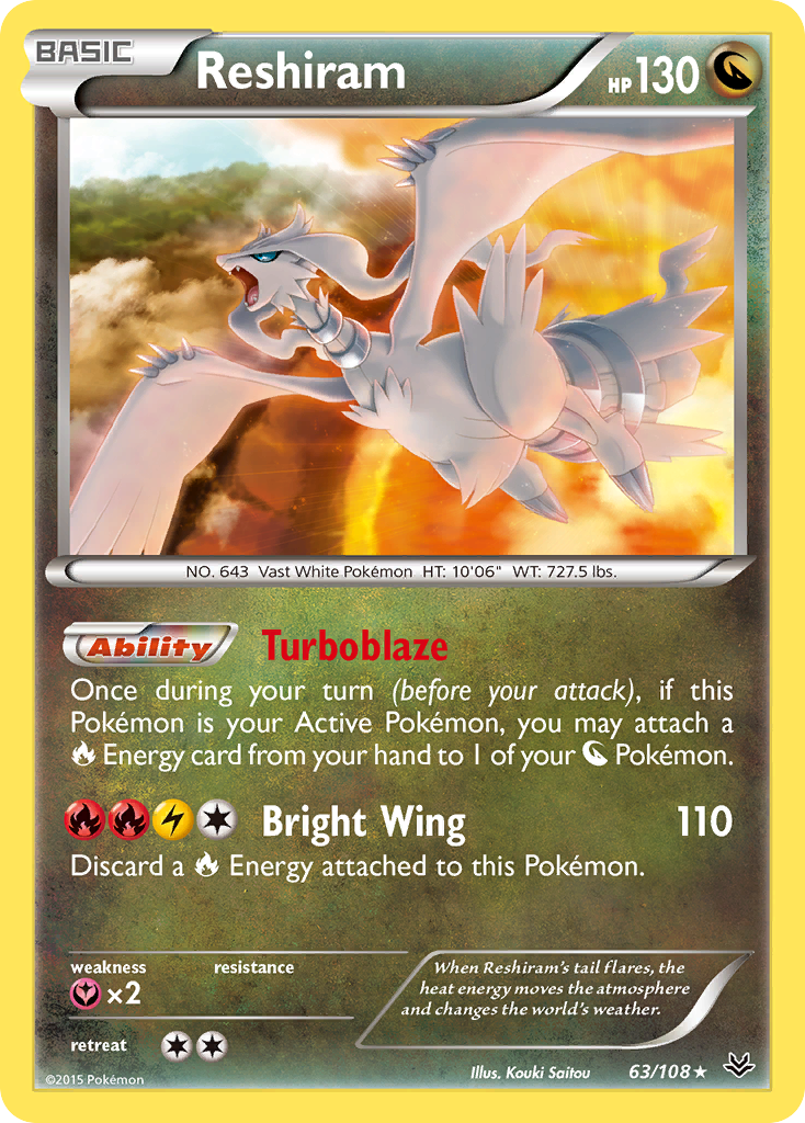 Reshiram (63/108) [XY: Roaring Skies] | Rock City Comics