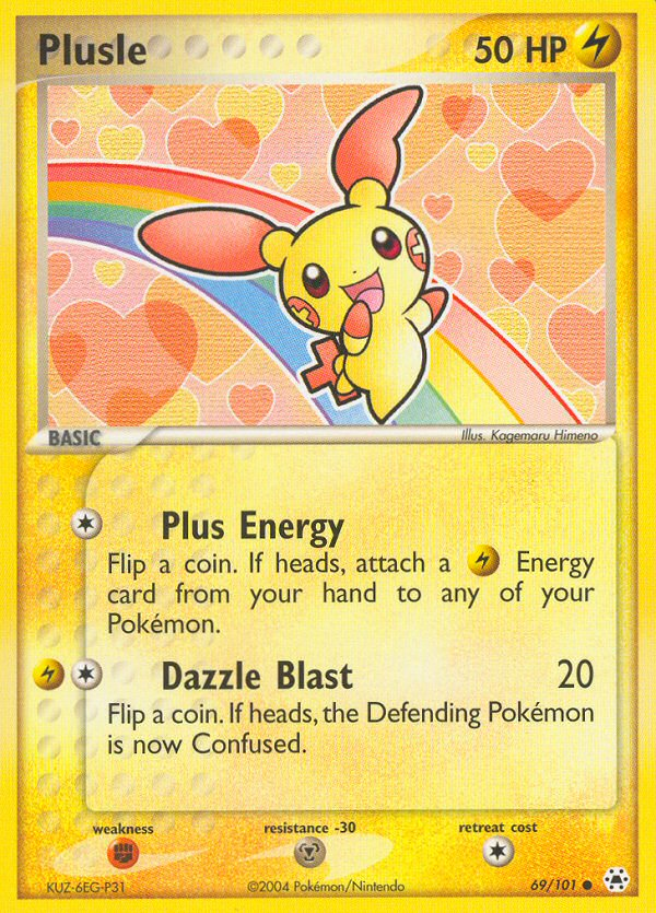 Plusle (69/101) [EX: Hidden Legends] | Rock City Comics