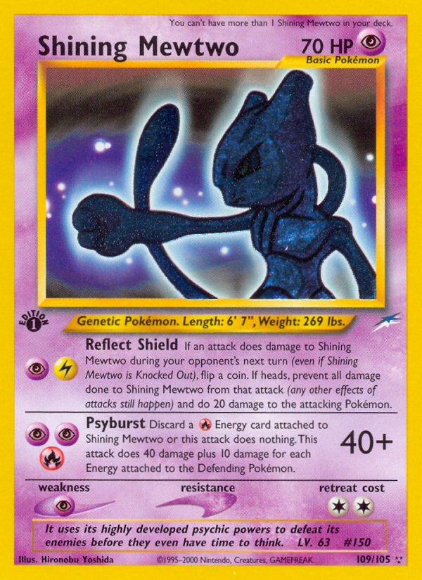 Shining Mewtwo (109/105) [Neo Destiny 1st Edition] | Rock City Comics