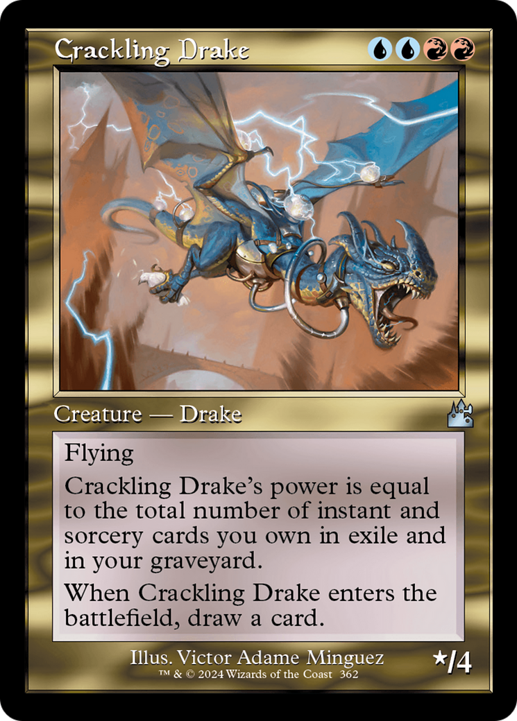 Crackling Drake (Retro Frame) [Ravnica Remastered] | Rock City Comics