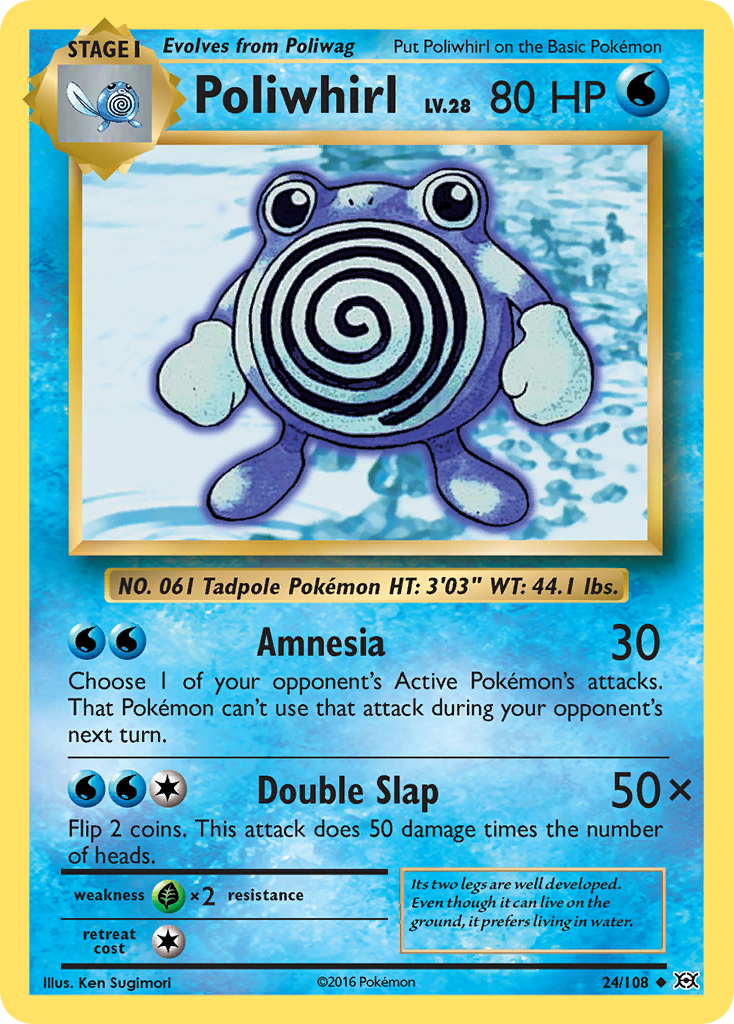 Poliwhirl (24/108) [XY: Evolutions] | Rock City Comics