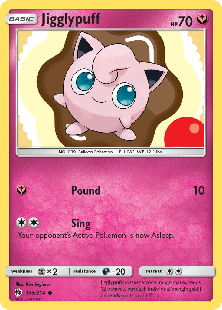 Jigglypuff (133/214) [Sun & Moon: Lost Thunder] | Rock City Comics