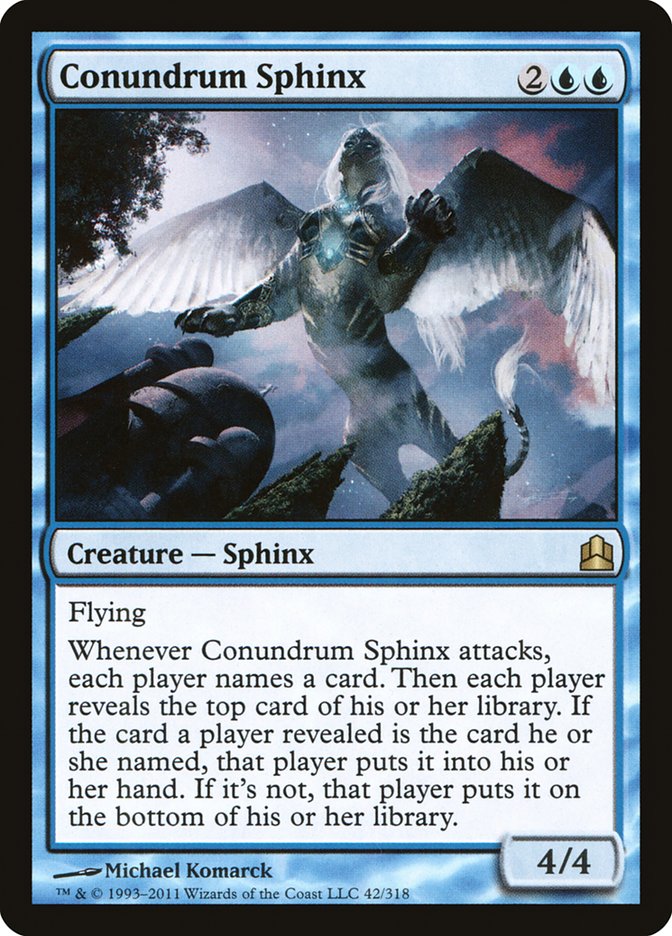 Conundrum Sphinx [Commander 2011] | Rock City Comics