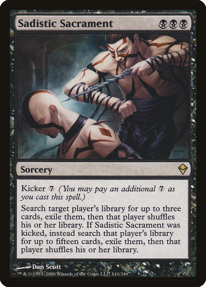 Sadistic Sacrament [Zendikar] | Rock City Comics