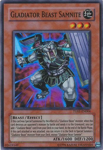 Gladiator Beast Samnite [TU01-EN004] Super Rare | Rock City Comics