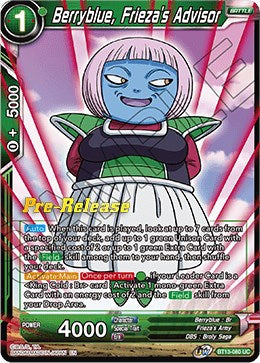 Berryblue, Frieza's Advisor (BT13-080) [Supreme Rivalry Prerelease Promos] | Rock City Comics