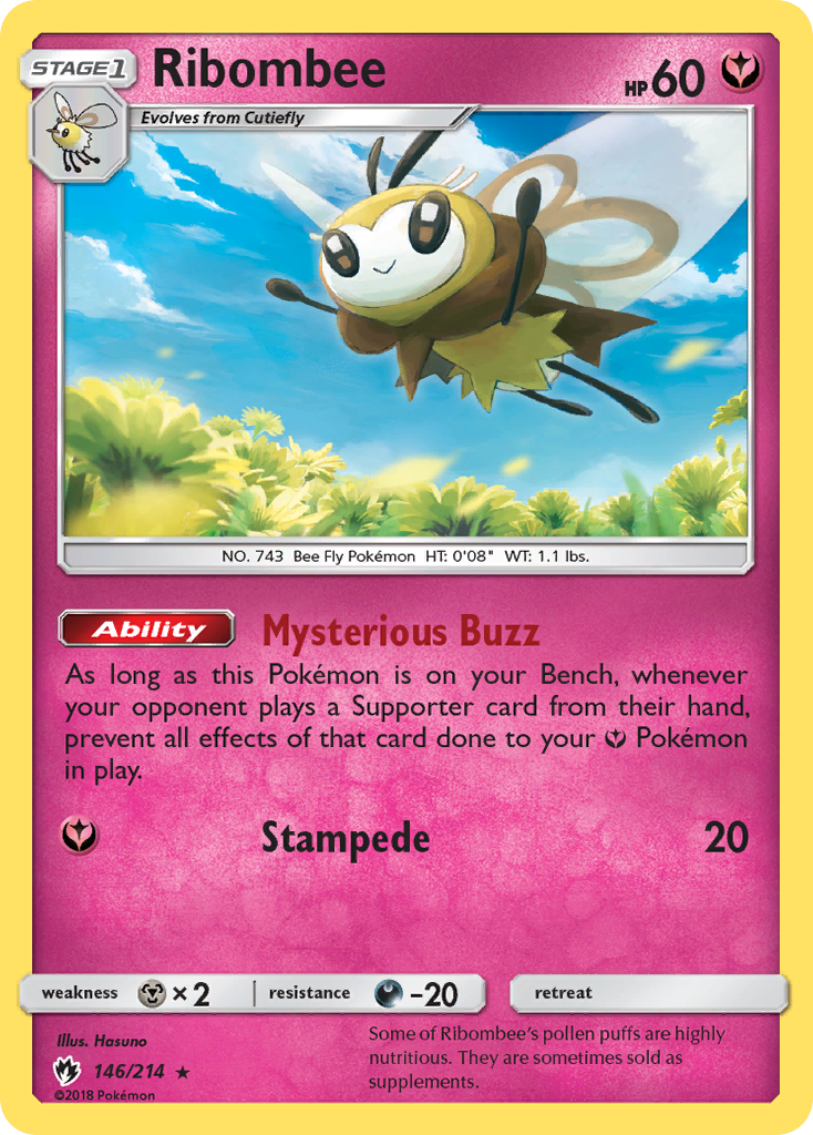 Ribombee (146/214) [Sun & Moon: Lost Thunder] | Rock City Comics