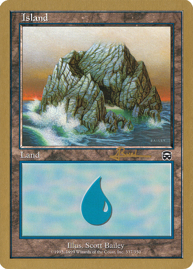 Island (ar337) (Antoine Ruel) [World Championship Decks 2001] | Rock City Comics