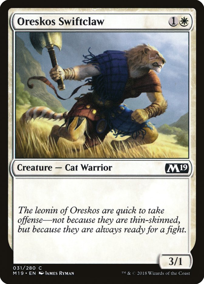 Oreskos Swiftclaw [Core Set 2019] | Rock City Comics