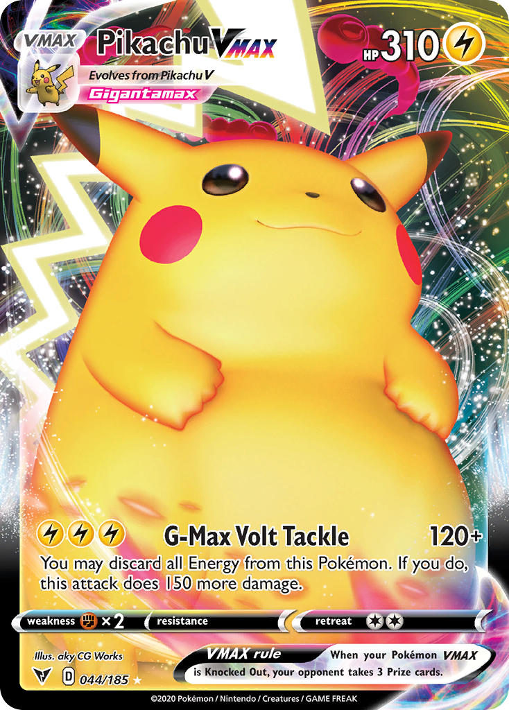 Pikachu VMAX (044/185) [Sword & Shield: Vivid Voltage] | Rock City Comics