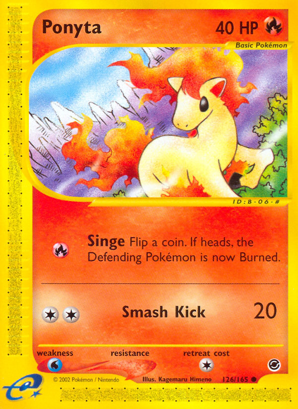 Ponyta (126/165) [Expedition: Base Set] | Rock City Comics