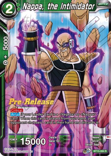 Nappa, the Intimidator (BT15-084) [Saiyan Showdown Prerelease Promos] | Rock City Comics