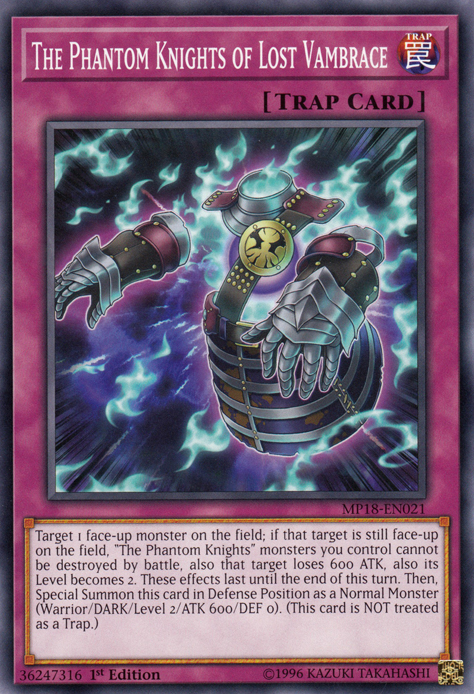 The Phantom Knights of Lost Vambrace [MP18-EN021] Common | Rock City Comics