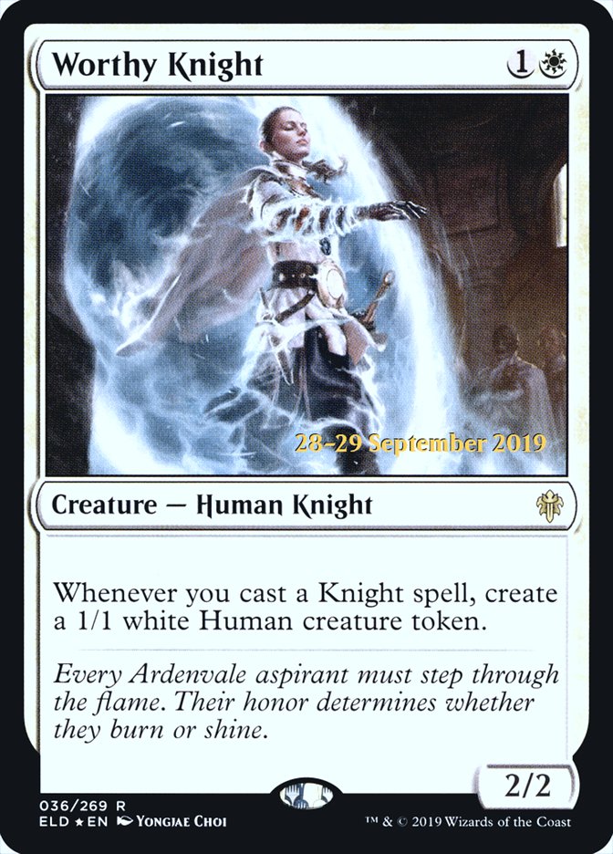 Worthy Knight  [Throne of Eldraine Prerelease Promos] | Rock City Comics