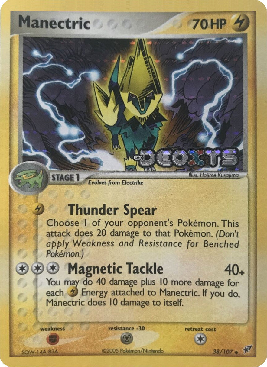 Manectric (38/107) (Stamped) [EX: Deoxys] | Rock City Comics