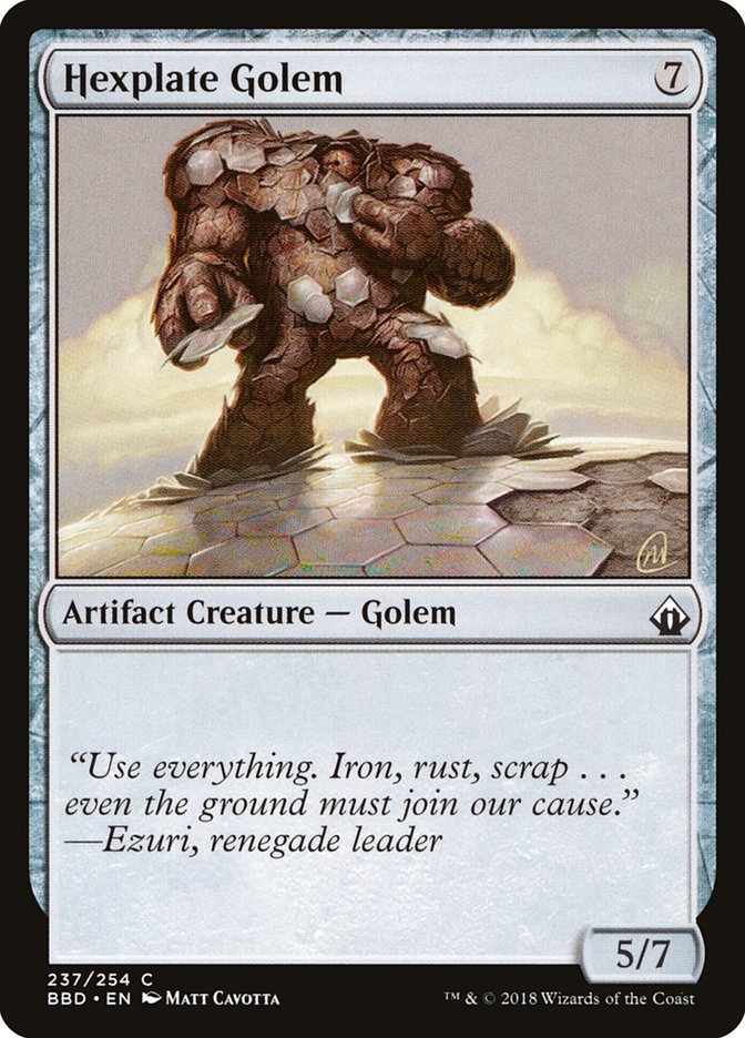 Hexplate Golem [Battlebond] | Rock City Comics