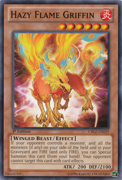 Hazy Flame Griffin [CBLZ-EN029] Common | Rock City Comics