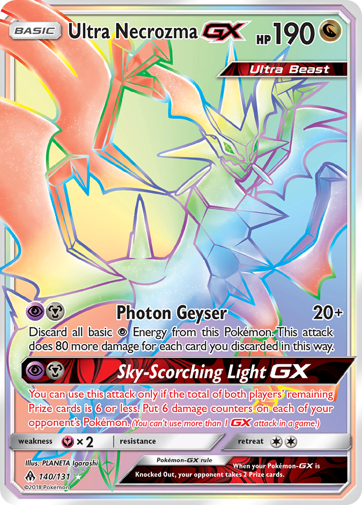 Ultra Necrozma GX (140/131) [Sun & Moon: Forbidden Light] | Rock City Comics