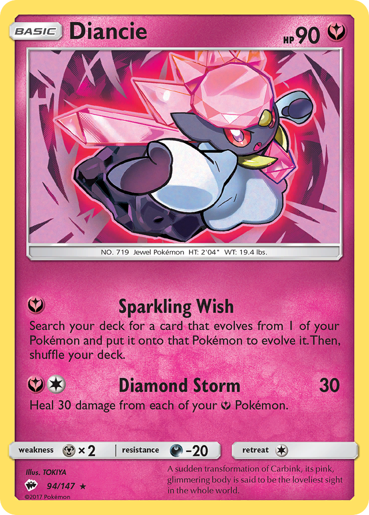 Diancie (94/147) [Sun & Moon: Burning Shadows] | Rock City Comics