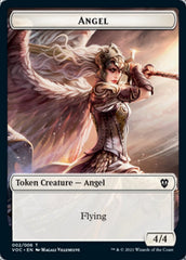 Angel // Clue Double-sided Token [Innistrad: Crimson Vow Commander Tokens] | Rock City Comics