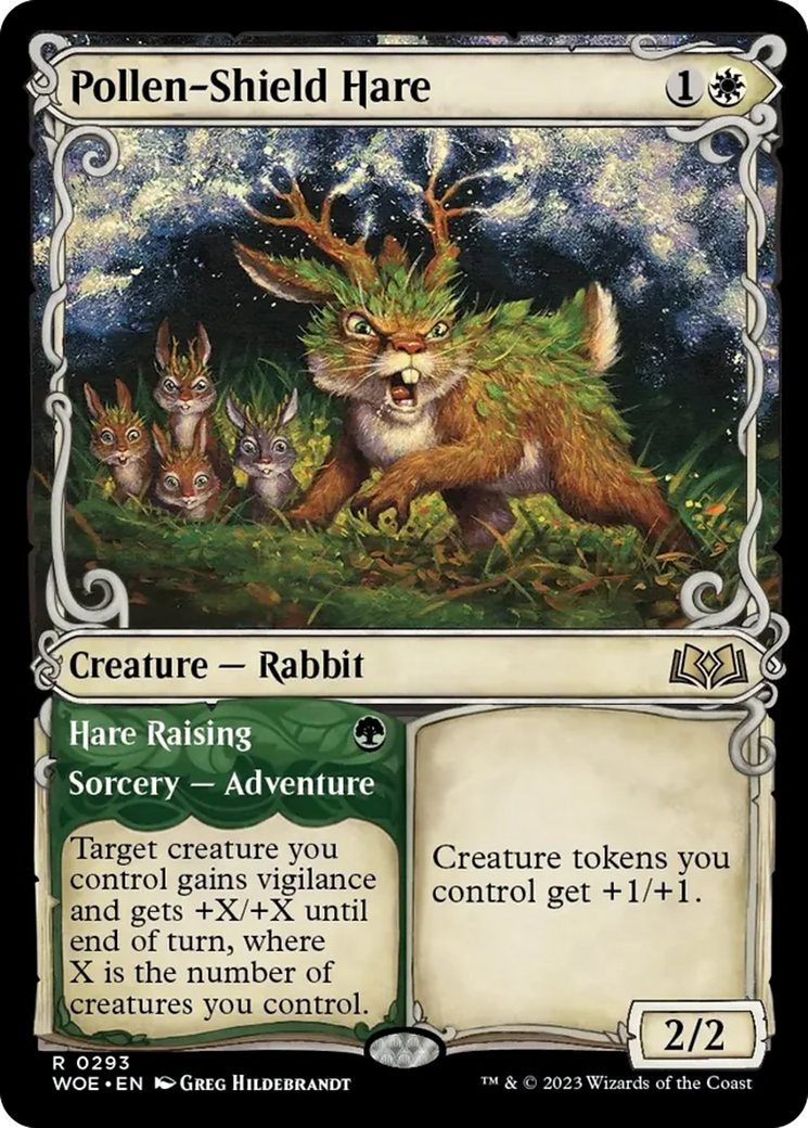 Pollen-Shield Hare // Hare Raising (Showcase) [Wilds of Eldraine] | Rock City Comics