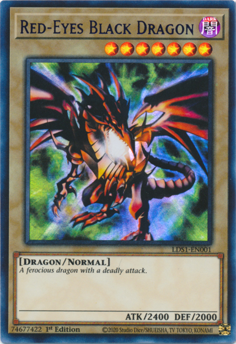 Red-Eyes Black Dragon (Blue) [LDS1-EN001] Ultra Rare | Rock City Comics