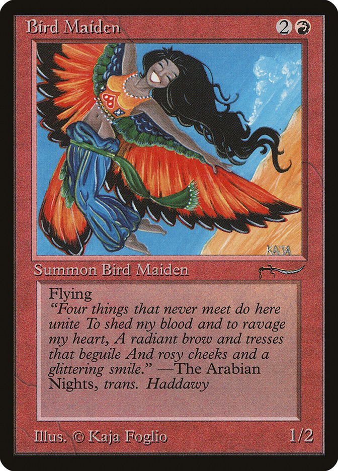 Bird Maiden (Light Mana Cost) [Arabian Nights] | Rock City Comics