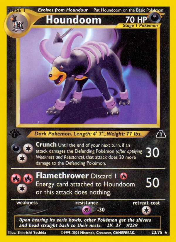 Houndoom (23/75) [Neo Discovery 1st Edition] | Rock City Comics