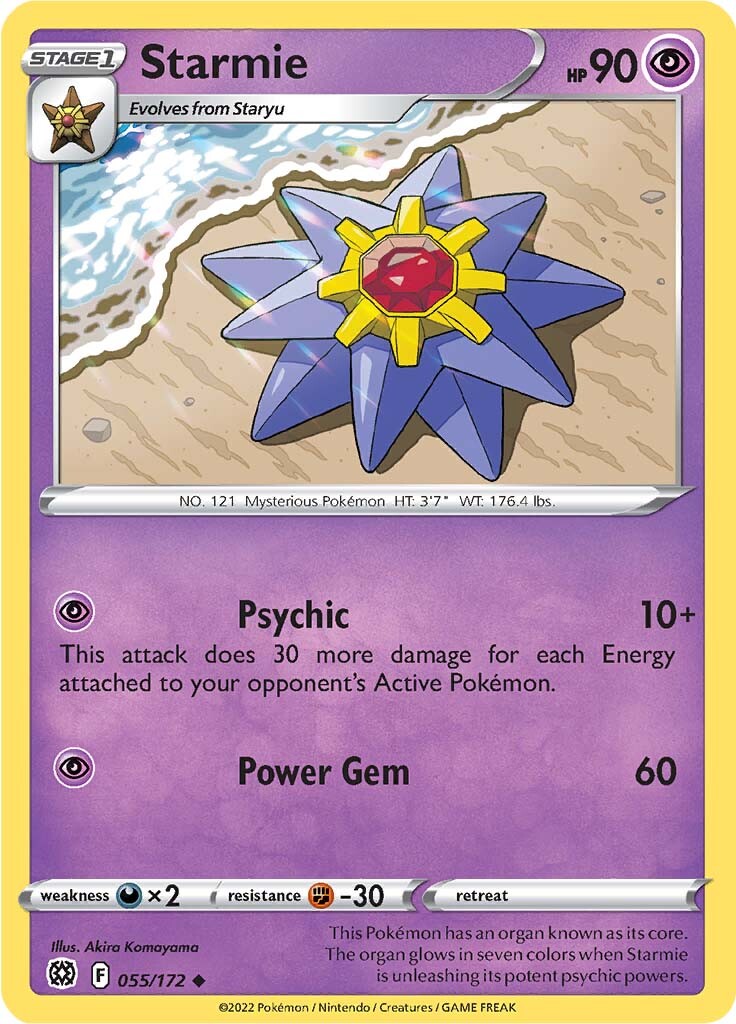 Starmie (055/172) [Sword & Shield: Brilliant Stars] | Rock City Comics