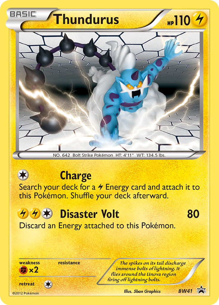 Thundurus (BW41) [Black & White: Black Star Promos] | Rock City Comics