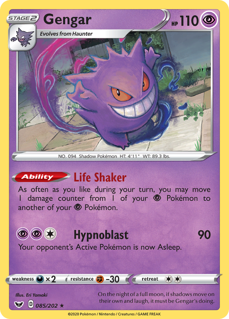 Gengar (085/202) [Sword & Shield: Base Set] | Rock City Comics