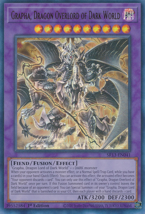 Grapha, Dragon Overlord of Dark World [SR13-EN041] Ultra Rare | Rock City Comics