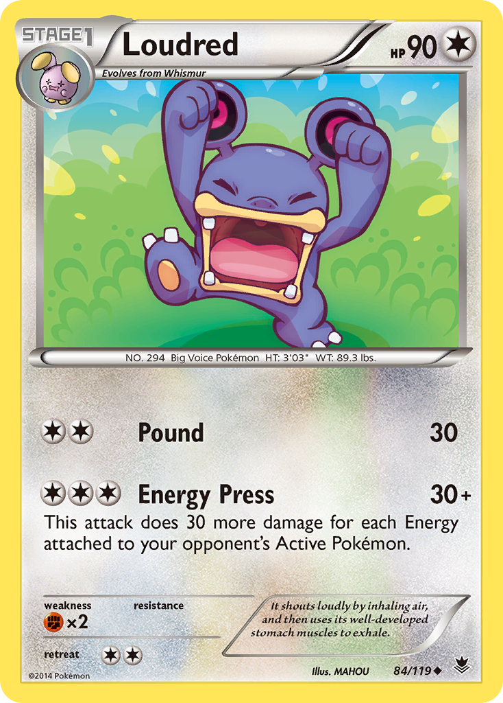 Loudred (84/119) [XY: Phantom Forces] | Rock City Comics