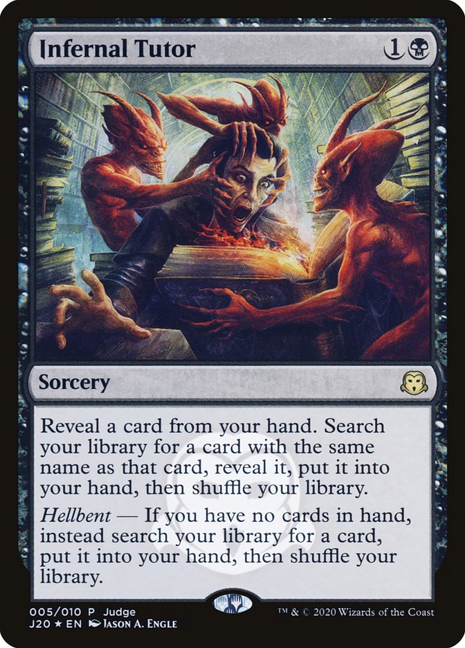 Infernal Tutor [Judge Gift Cards 2020] | Rock City Comics