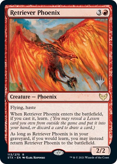 Retriever Phoenix (Promo Pack) [Strixhaven: School of Mages Promos] | Rock City Comics