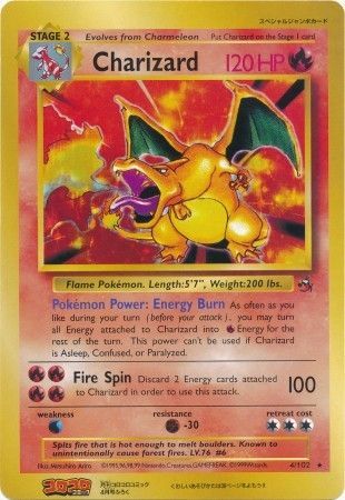 Charizard (4/102) (CoroCoro Promo) (Jumbo Card) [Base Set Unlimited] | Rock City Comics