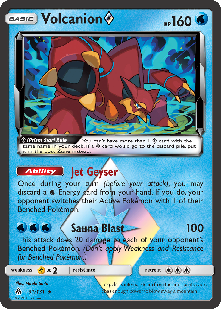 Volcanion (31/131) (Prism Star) [Sun & Moon: Forbidden Light] | Rock City Comics