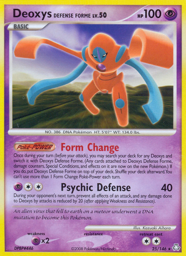 Deoxys Defense Forme (25/146) [Diamond & Pearl: Legends Awakened] | Rock City Comics