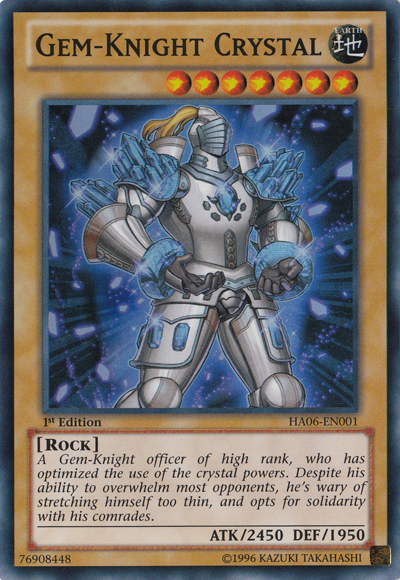 Gem-Knight Crystal [HA06-EN001] Super Rare | Rock City Comics