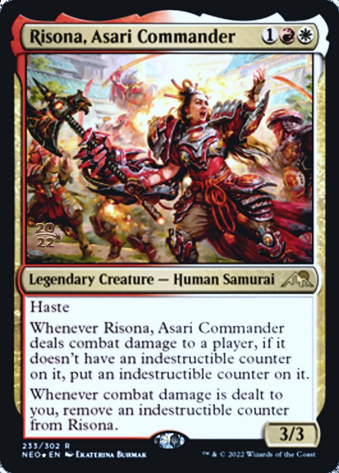 Risona, Asari Commander [Kamigawa: Neon Dynasty Prerelease Promos] | Rock City Comics