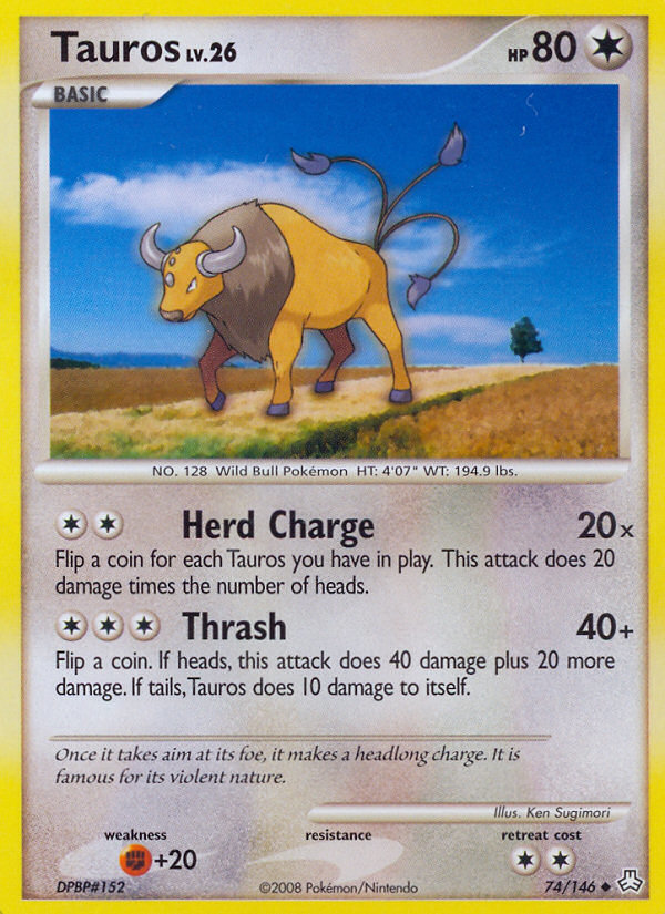 Tauros (74/146) [Diamond & Pearl: Legends Awakened] | Rock City Comics