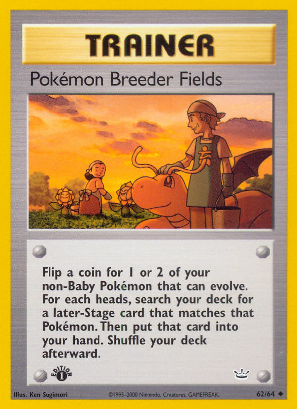 Pokemon Breeder Fields (62/64) [Neo Revelation 1st Edition] | Rock City Comics