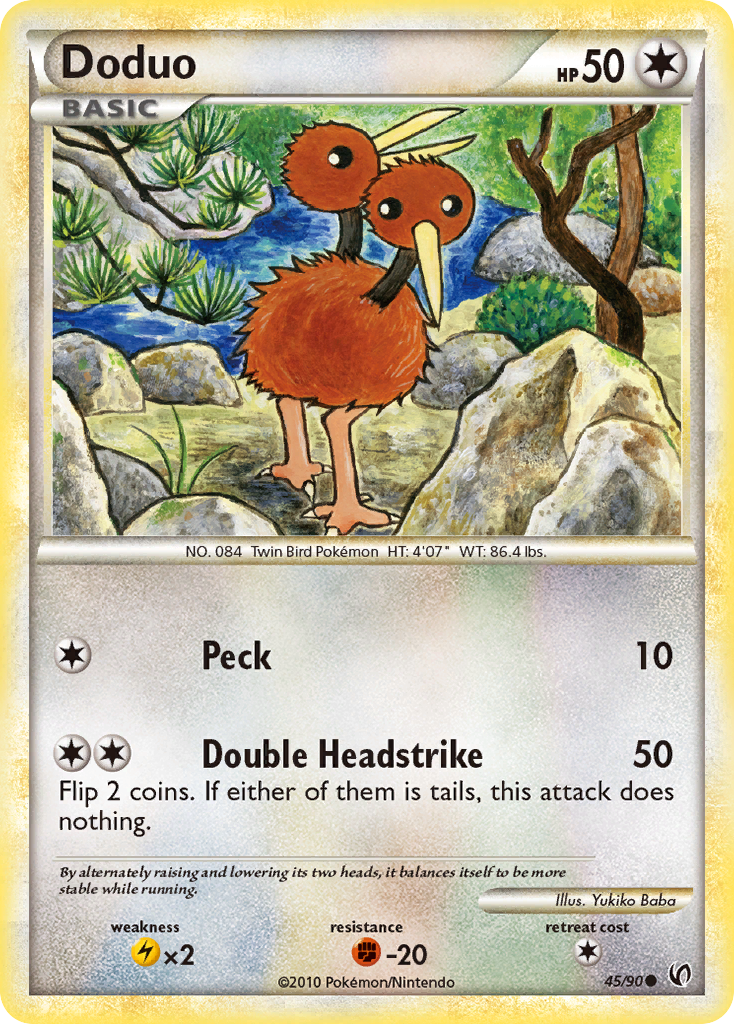 Doduo (45/90) [HeartGold & SoulSilver: Undaunted] | Rock City Comics