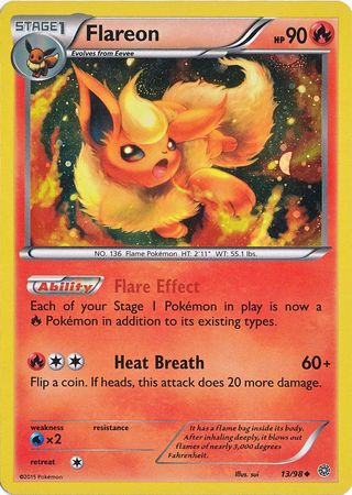 Flareon (13/98) (Cosmos Holo) [XY: Ancient Origins] | Rock City Comics