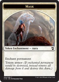 Mask // Soldier Double-sided Token [Commander 2018 Tokens] | Rock City Comics