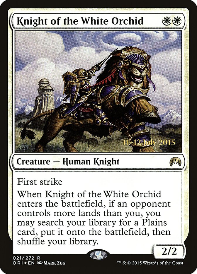 Knight of the White Orchid [Magic Origins Prerelease Promos] | Rock City Comics