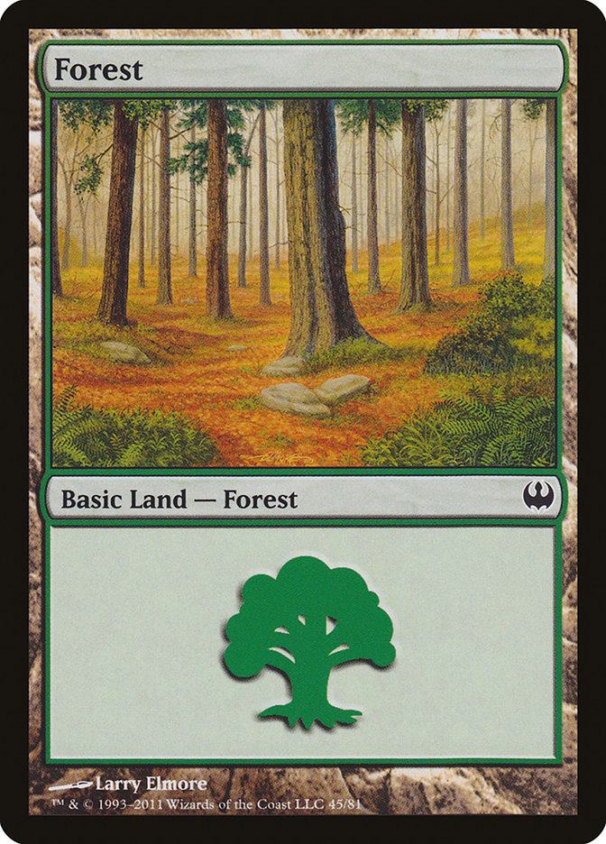 Forest (45) [Duel Decks: Knights vs. Dragons] | Rock City Comics